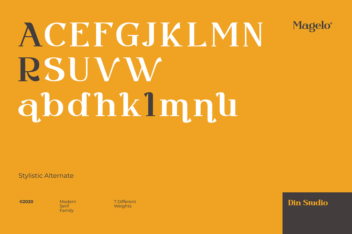 Magelo, a Serif Font by din-studio.com (Photo 5 of 16)