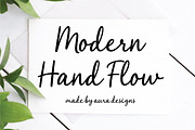 Modern Hand Flow, a Handwritten Font by Aura Typeface (Thumbnail 4 of 6)