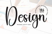 Design | Script Font, a Handwritten Font by Scratchones (Thumbnail 1 of 8)