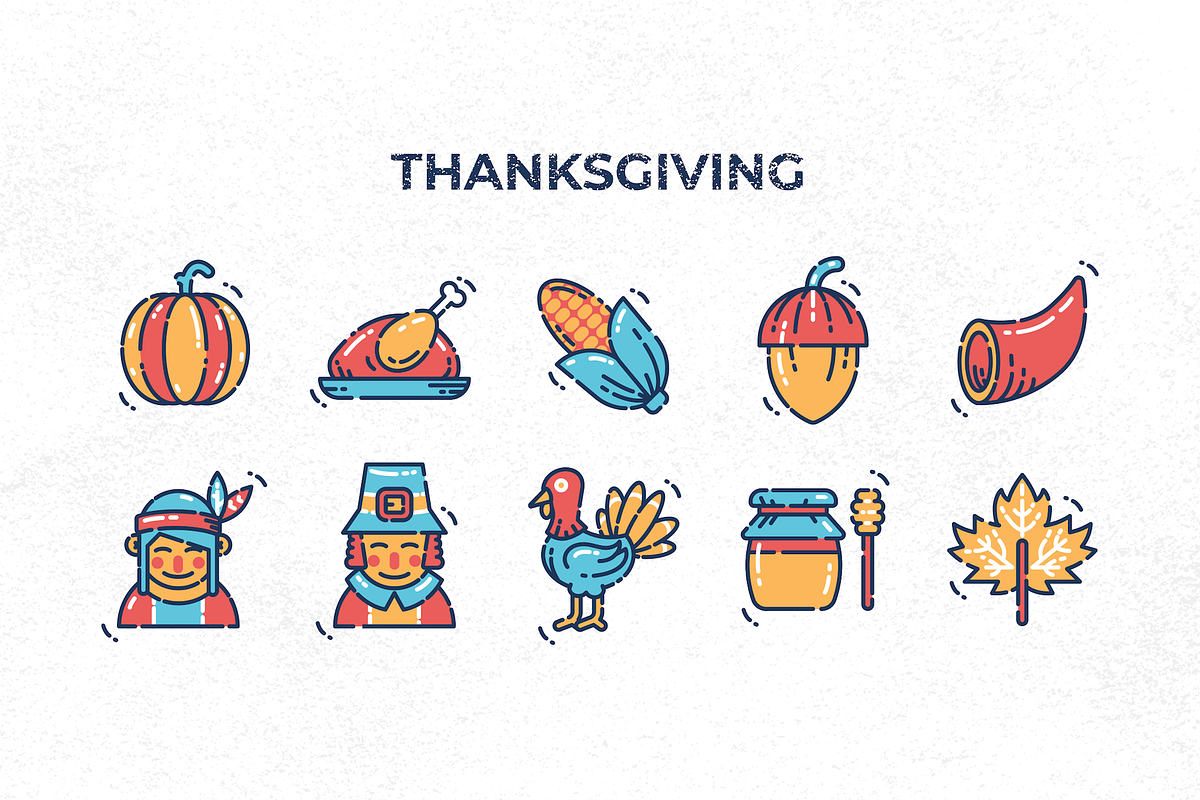 120 Holiday Icons, an Outline Icon by Flat Icons (Photo 12 of 13)