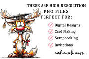 Quirky Christmas Fox Clipart, an Illustration by OK Design (Thumbnail 5 of 6)