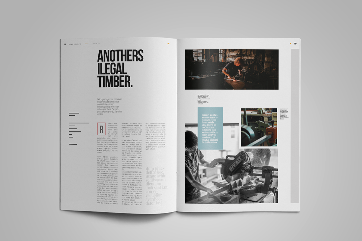 Labore | Magazine Template, a Magazine Template by spidergraph (Photo 10 of 12)