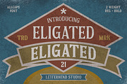 Eligated - Serif Display Font, a Serif Font by Letterhend Studio (Thumbnail 1 of 9)
