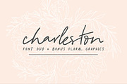 Charleston | Font Duo + Florals, a Sans Serif Font by Jen Wagner Co (Thumbnail 8 of 8)