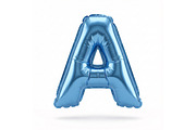 Blue Metallic Letter A Foil Balloon, a School & Education Photo by shahsoft (Thumbnail 1 of 2)