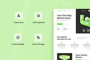Battery Store Web Design, a Wireframe Template by INSPR STD (Thumbnail 3 of 6)