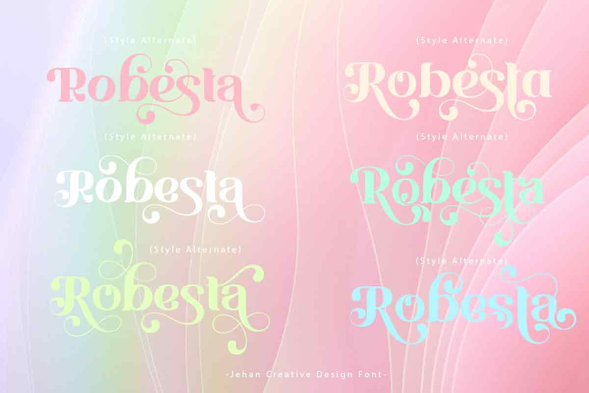 Robesta, a Sans Serif Font by Bramcreative (Photo 7 of 10)