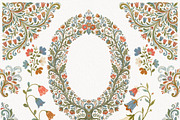 Folk Art Frames, Nordic Floral Frame, an Object Graphic by Invite to Clipart (Thumbnail 2 of 8)