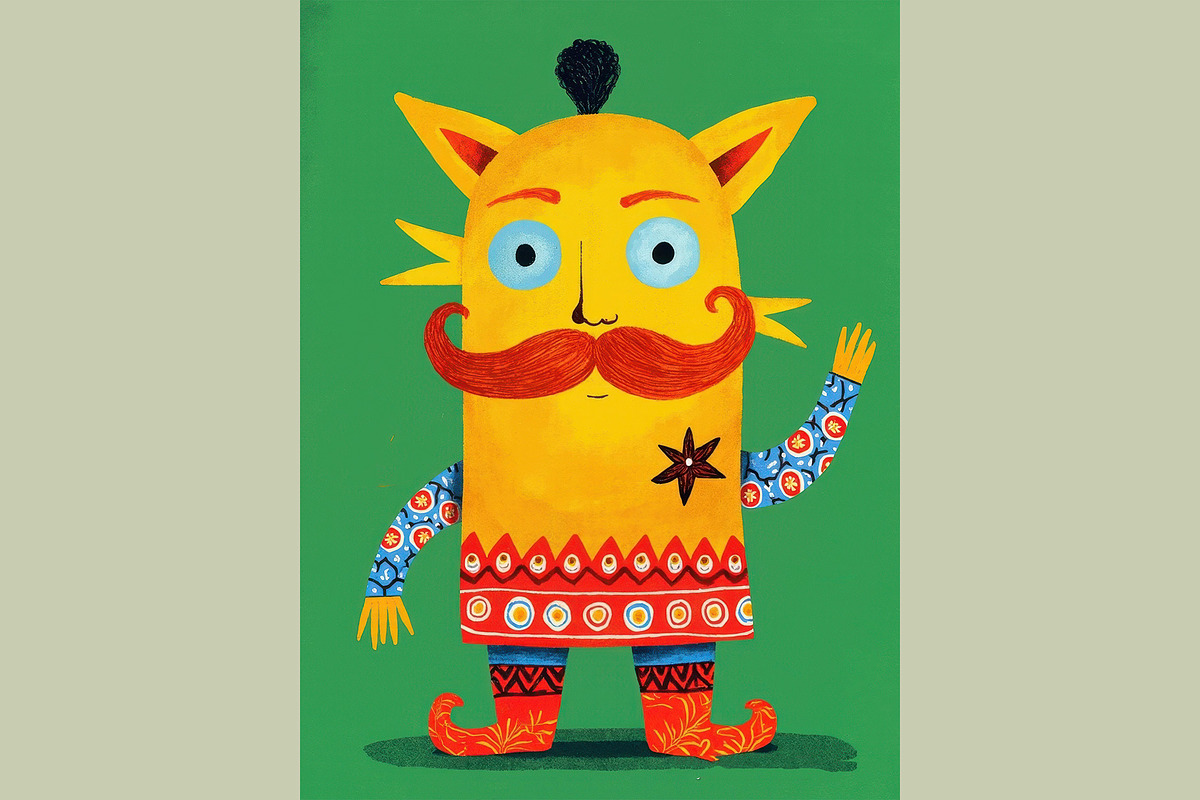 Whimsical Yellow Monster Characters, a Decorative Illustration by StockVerse Creative (Photo 2 of 4)
