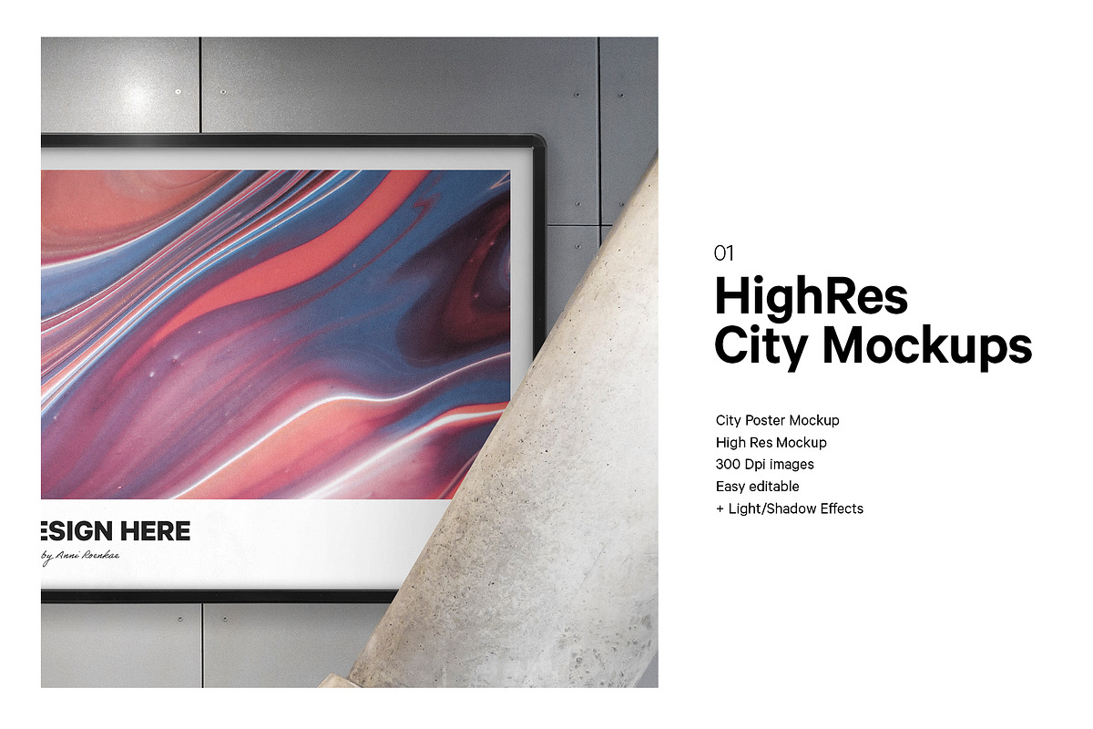 Urban City Billboard, an Advertising Mockup by HAZARD MOCKUPS