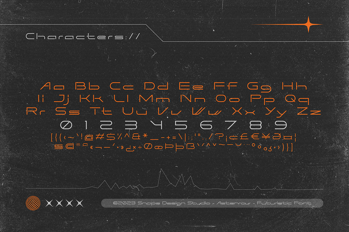 Astenrow - Futuristic Font, a Sans Serif Font by Snape Design Studio (Photo 2 of 5)