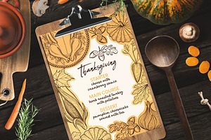 Thanksgiving Food Menu