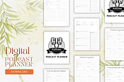Podcast Planner Canva Template + PDF, a Stationery Template by Designbudy (Thumbnail 7 of 7)