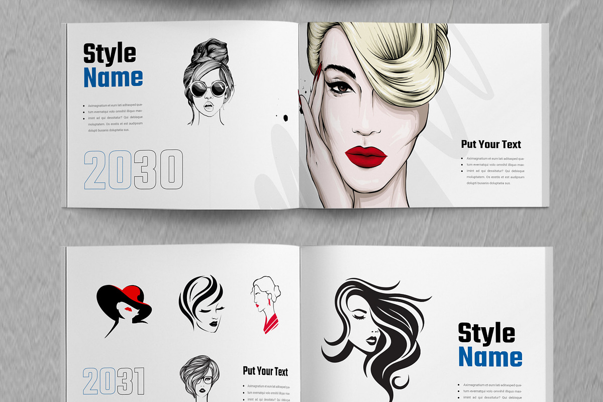 Women Hair Style Guide Layout, a Magazine Template by ContestDesign (Photo 5 of 5)