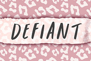 Defiant - a Rebellious Font, a Font by Aesthetic Printables (Thumbnail 1 of 10)