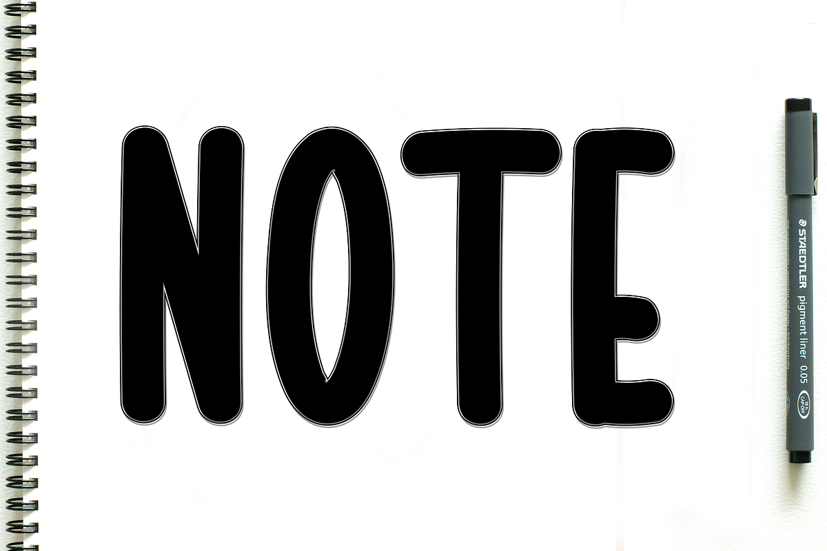 Notebook, a Script Font by FreshTypeINK (Photo 2 of 6)