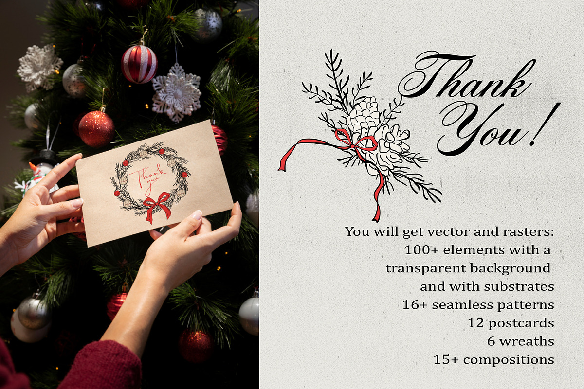 Hand-Drawn Christmas Collection, an Object Graphic by Iryna Danyliuk (Photo 14 of 14)