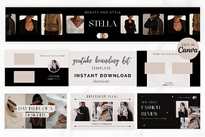 Youtube Branding Kit for Canva
