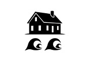 50 Flooded Home Silhouette Bundle, an Illustration by Designs_River (Thumbnail 12 of 51)