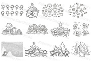 Cartoon Christmas and Winter Bundle, an Illustration by Bubert Art (Thumbnail 4 of 4)