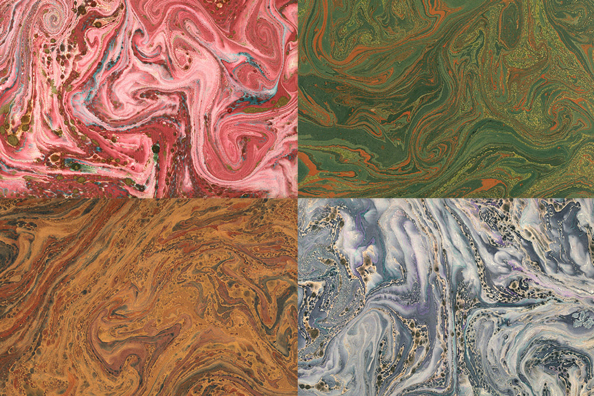 15 Authentic Marbled Paper Textures, a Texture Graphic by Sick Optix (Photo 5 of 6)