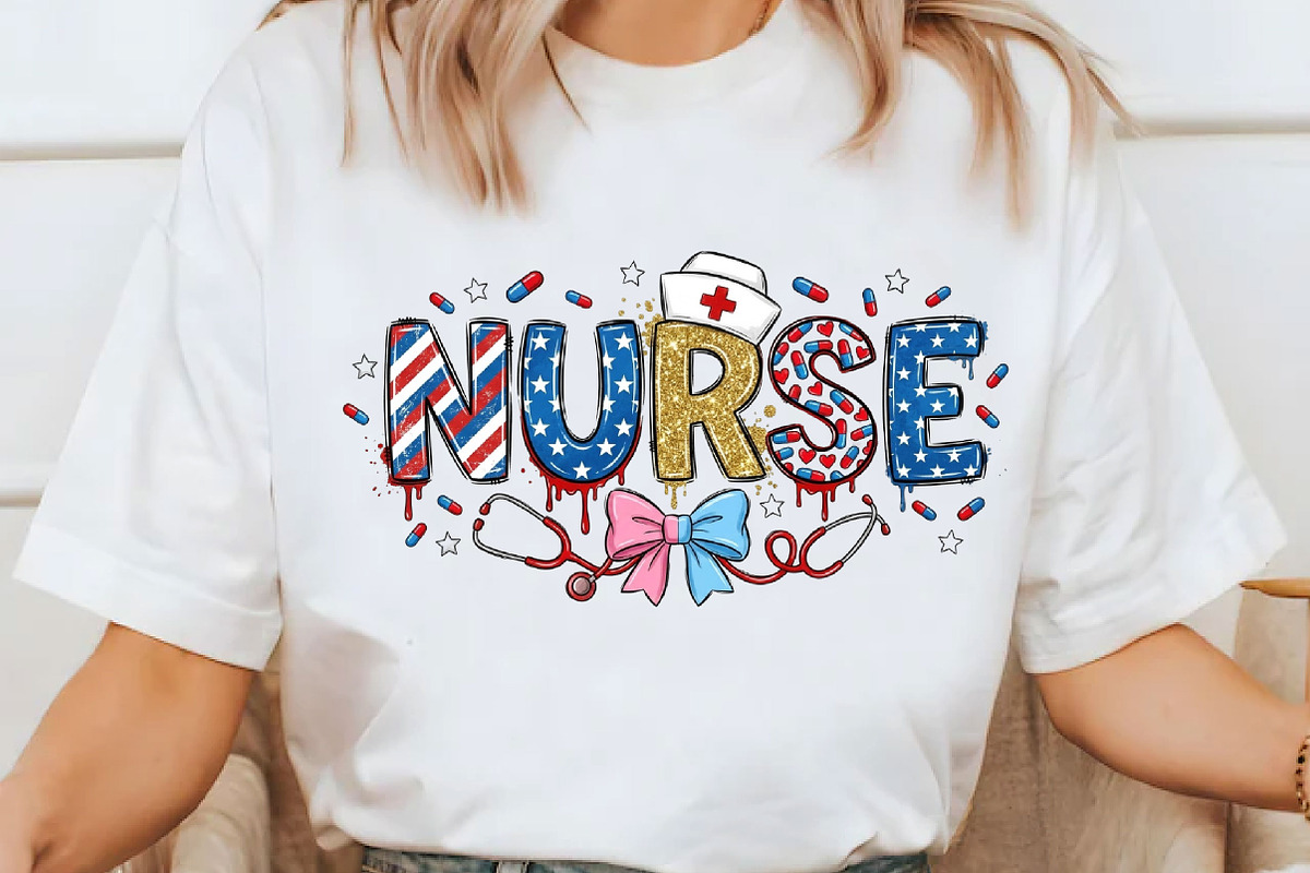 4th of July Nurse Png, an Illustration by Designking (Photo 5 of 6)