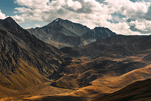 Mountain landscape stock photo containing alpine and alpinism, a Nature Photo by SOTNIKOV_MISHA