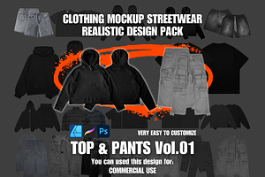 Clothing Mockup Realistic Streetwear
