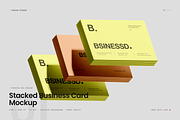 Stacked Business Card Mockup, an Advertising Mockup by Toasin Studio (Thumbnail 1 of 7)