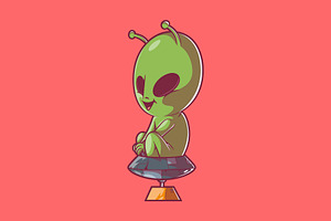 Alien Machine!, a Technology Illustration by pedrors