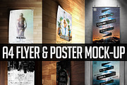 A4 Flyer & Poster Mock-up, a Print Template by CREATIVE DUDE (Thumbnail 1 of 7)