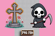Cute Halloween Clipart Bundle, a Seasonal Illustration by protabsorkar11 (Thumbnail 8 of 8)