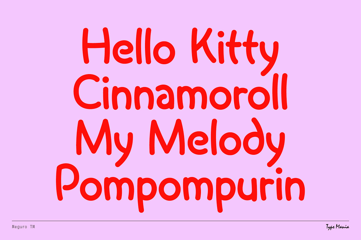 Meguro TM – Playful Sans, a Sans Serif Font by Type Mania (Photo 4 of 10)