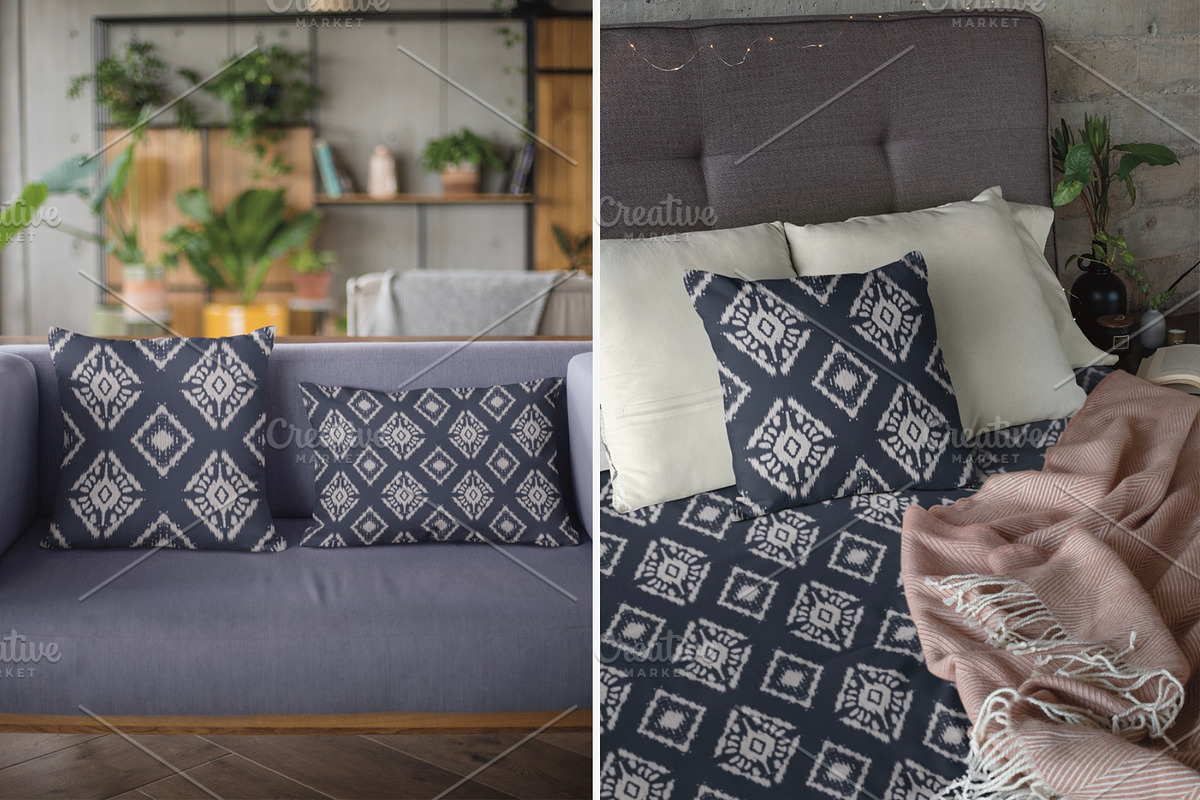 Ikat Boho Tribal Geometric Pattern, a Pattern Graphic by PPEthnicDecorPattern (Photo 2 of 7)