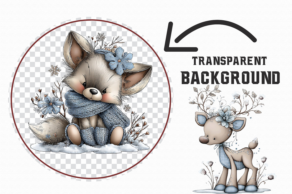 Whimsical Winter Clipart, an Illustration by Libby Wishes (Photo 4 of 8)