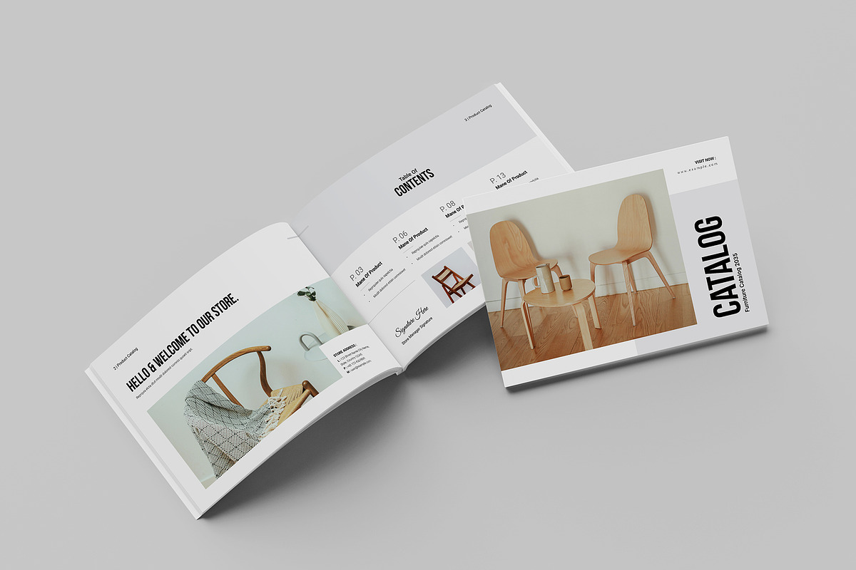 Furniture Catalog Template, a Brochure Template by Spark_Creative (Photo 2 of 14)