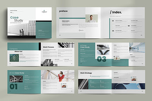 Case Study Canva Brochure Landscape, a Brochure Template by NorthPeak