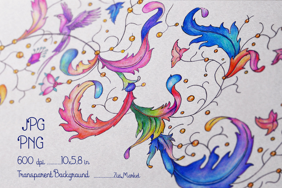 Colored Pencils illustration, a Decorative Illustration by ZiziMarket (Photo 1 of 3)