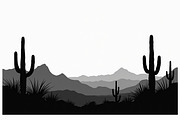 Wild Desert Cactus Scene Set, an Illustration by hafijul (Thumbnail 12 of 15)