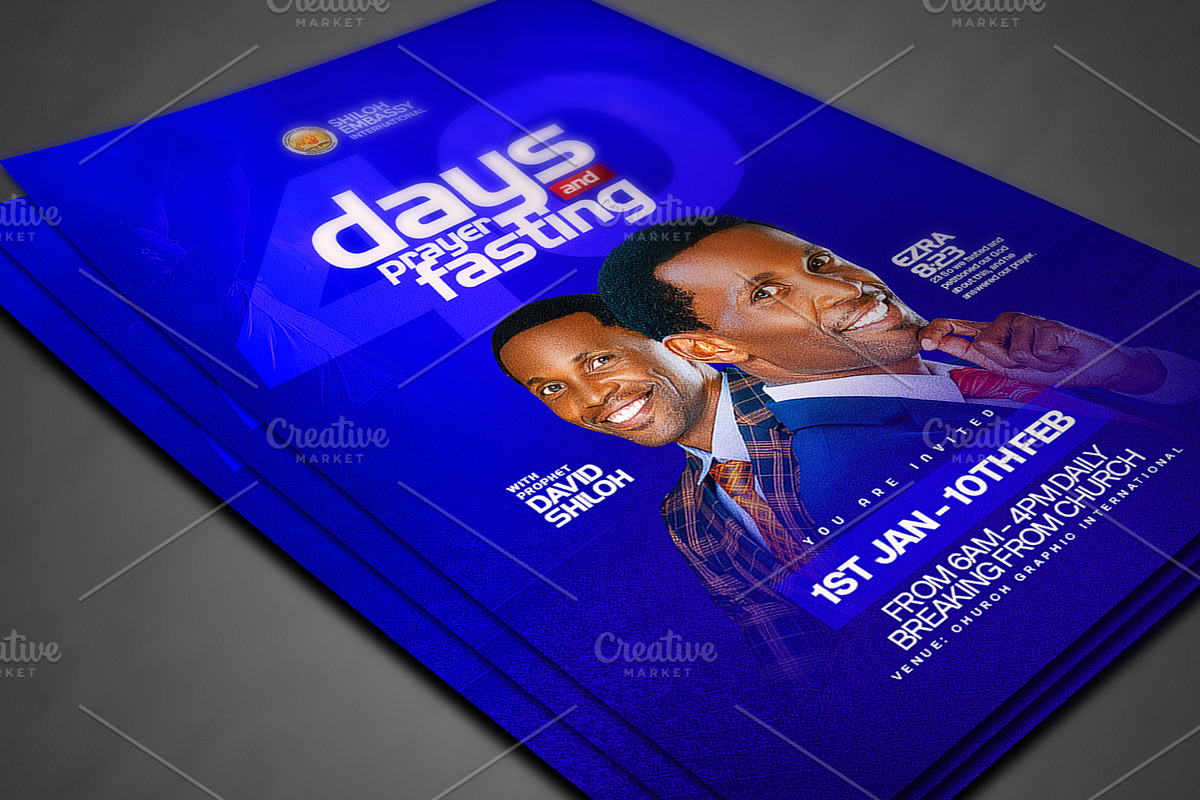 Prayer and fasting church poster templ preview 7