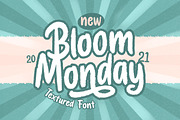 Bloom Monday - Rough Script, a Script Font by Letterhend Studio (Thumbnail 1 of 9)