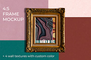 4:5 Vintage Frame Mockup, a Mockup by bluevan (Thumbnail 1 of 6)