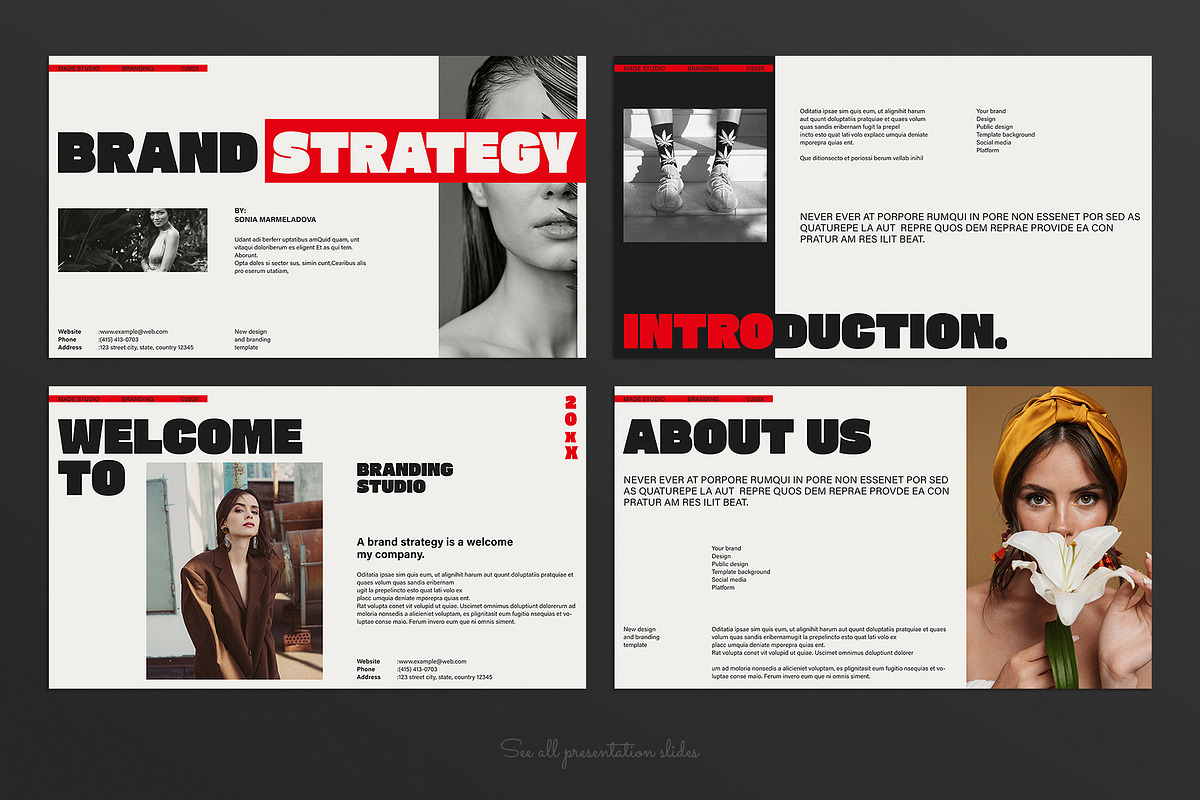 Brand Strategy Presentation Template, a Presentation Template by E-Type (Photo 2 of 5)