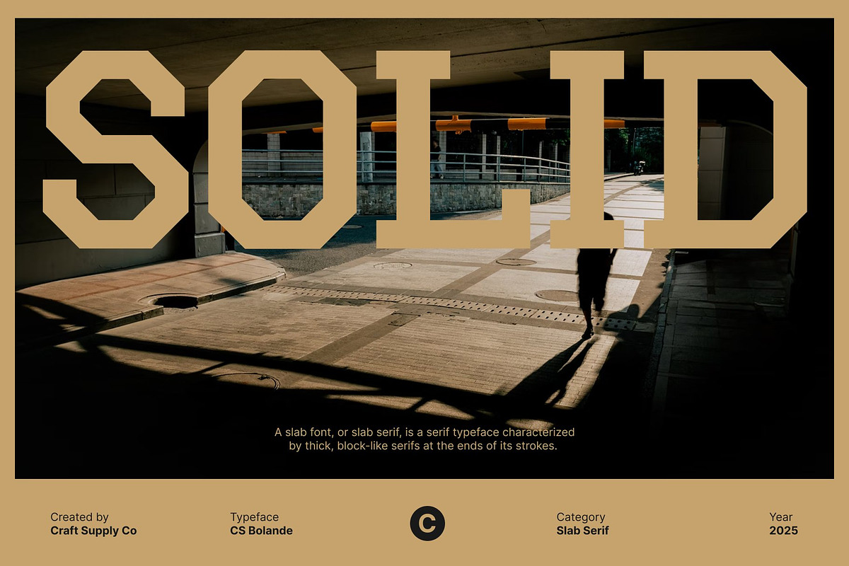 CS Bolande – Slab Serif Font, a Slab Serif Font by Craft Supply Co. (Photo 6 of 8)