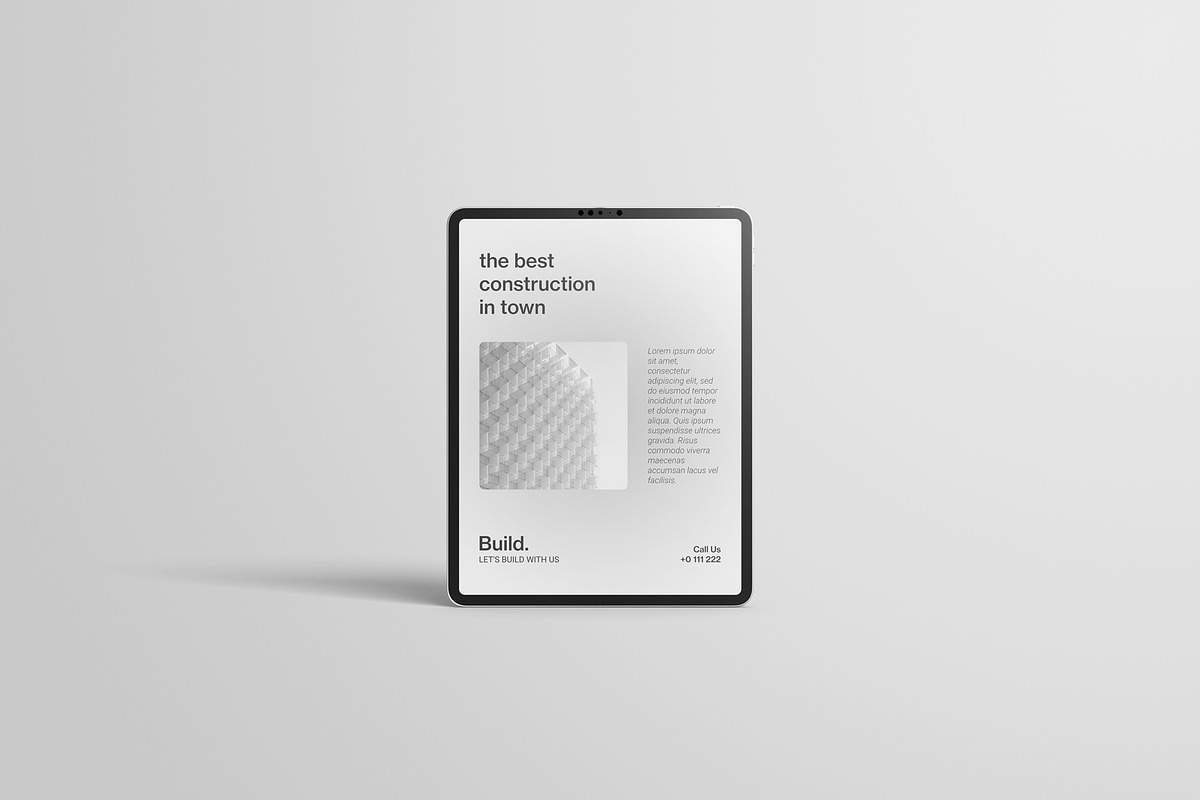 iPad Pro Mockup, an iPad Mockup by scribrostudio (Photo 2 of 10)
