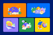 Back to School Flat Stickers Bundle, an Education Illustration by Brickclay (Thumbnail 8 of 14)