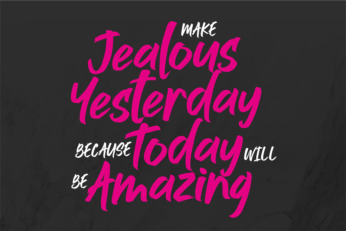 Jushley Shine - BRUSH FONT preview 8