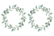 Watercolor Botanical Wreath Clipart, a Graphic by Creativeshirt (Thumbnail 8 of 13)