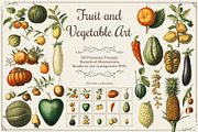 Fruit and Vegetable Art Collection, a Food Illustration by Illusiongraphic (Thumbnail 1 of 14)