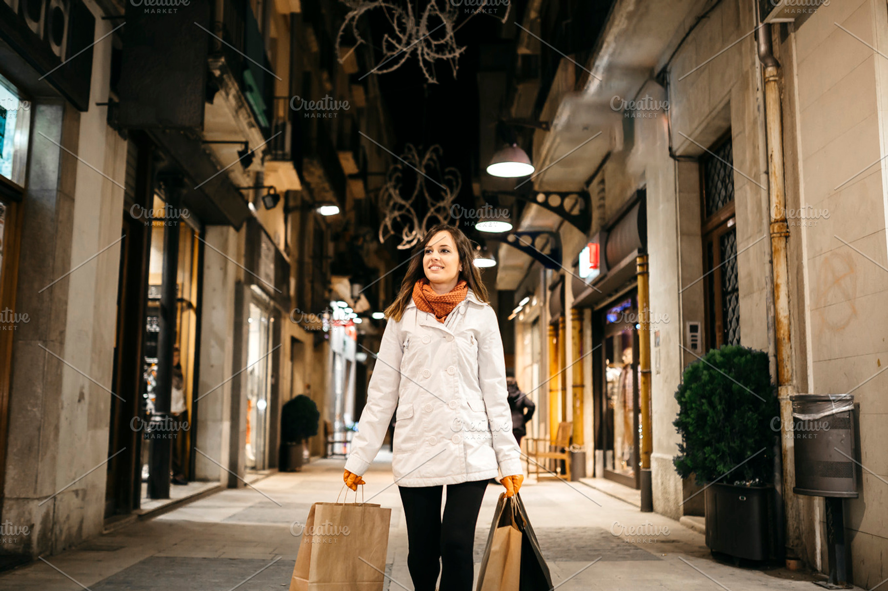 Woman holding bags featuring woman, girl, and bags, a Person Photo by fotopitu